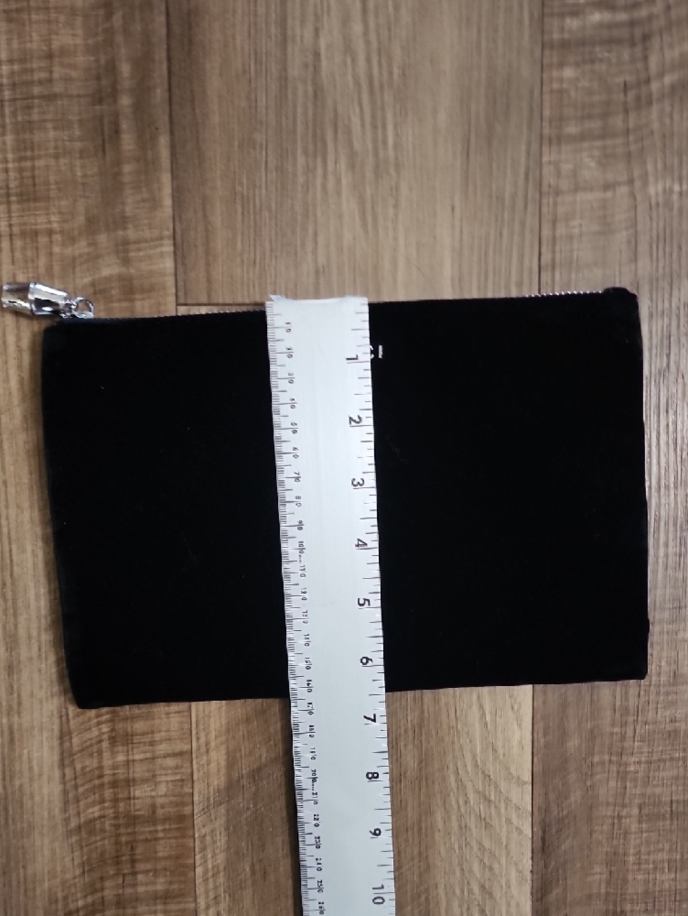 Gucci Bamboo Black Velvet Cosmetic Pouch Clutch Zip Bag Auth Vintage - Picture 4 of 8